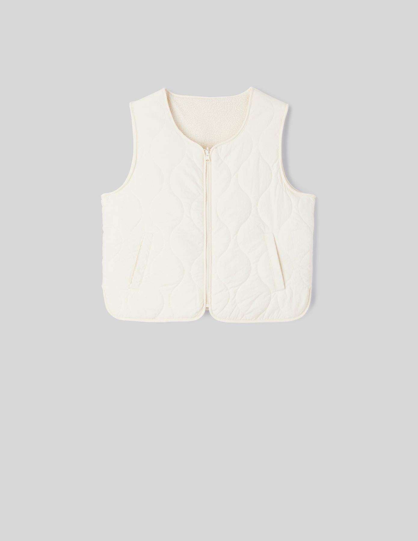 Gilet sans manches r&eacute;versible