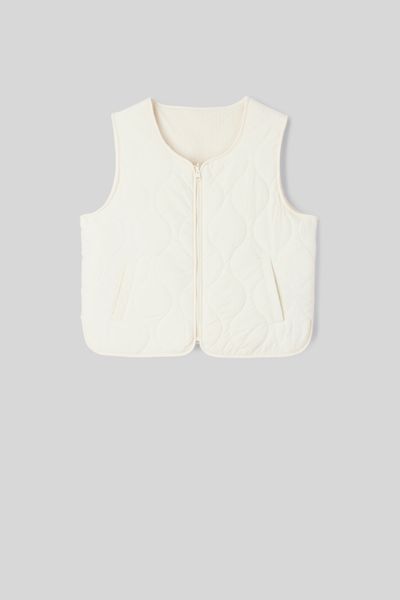 Gilet sans manches r&eacute;versible