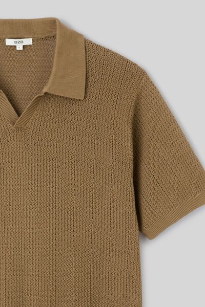 Polo maille ajour&eacute;e