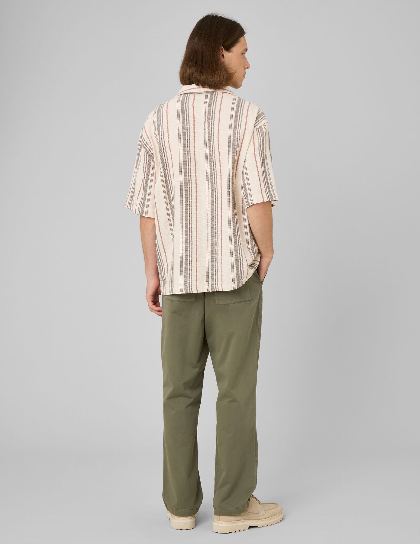 Chemise manches courtes ray&eacute;e