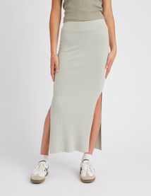 Jupe longue en maille