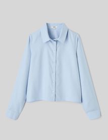 Chemise courte unie