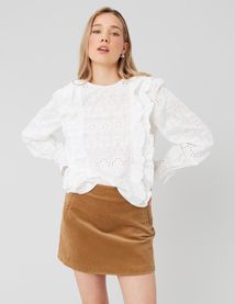 Blouse en broderie anglaise