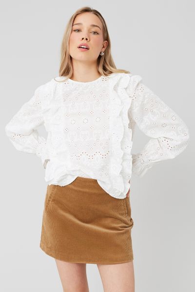 Blouse en broderie anglaise
