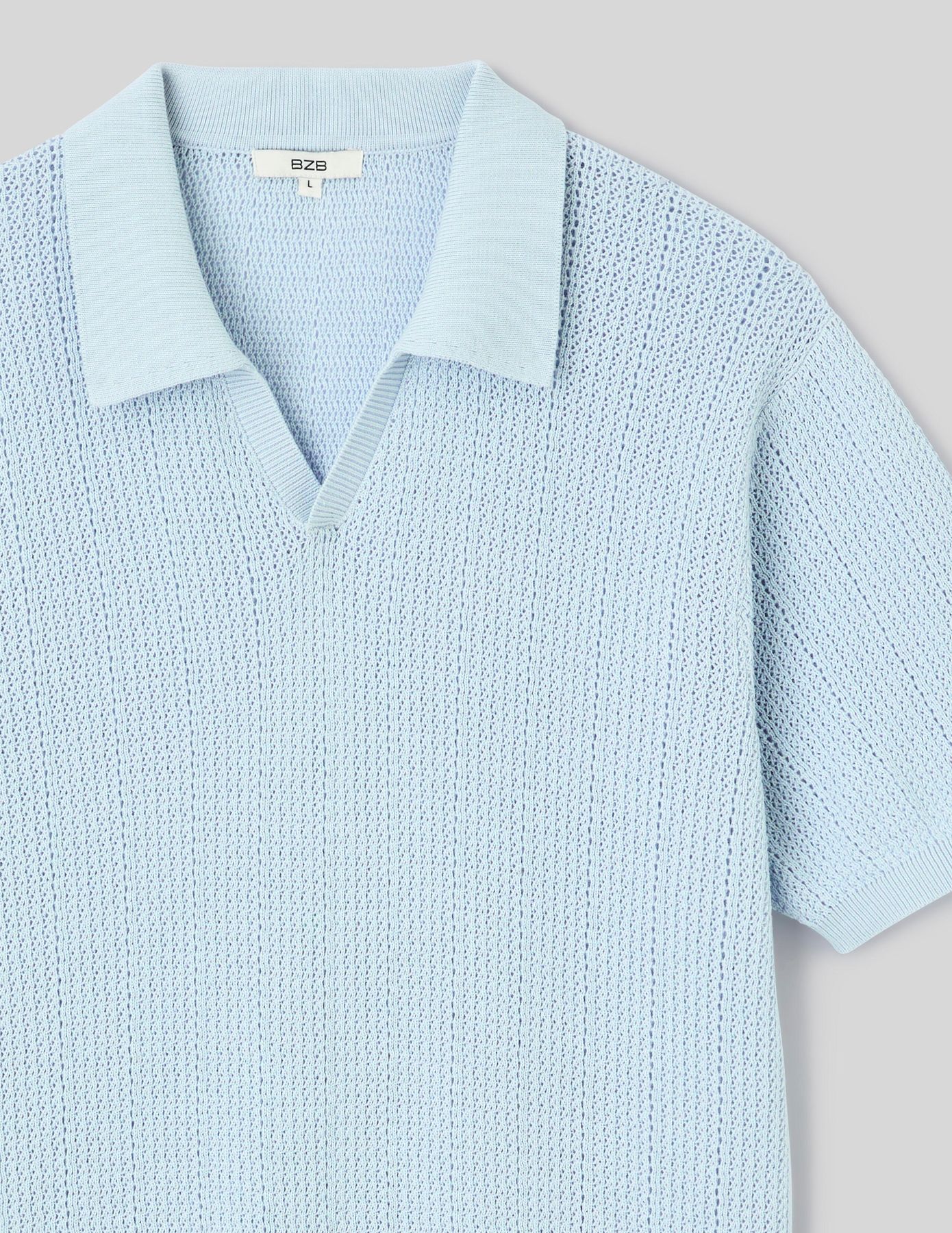 Polo maille ajour&eacute;e