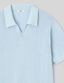 Polo maille ajour&eacute;e