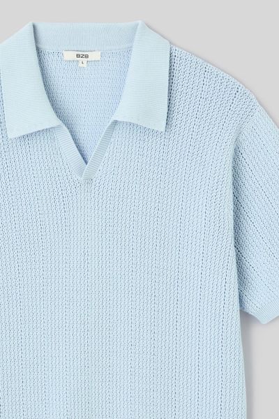 Polo maille ajour&eacute;e