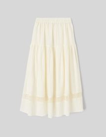 Jupe avec broderie anglaise