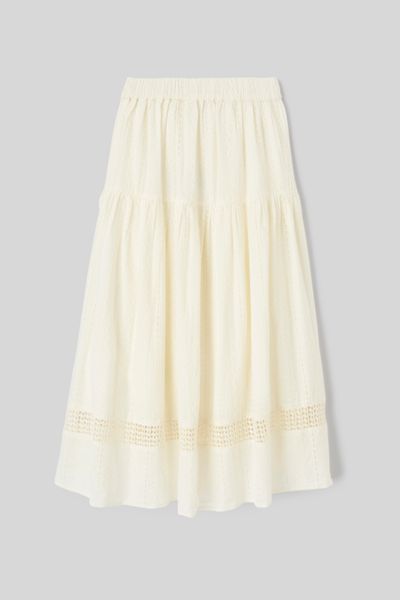 Jupe avec broderie anglaise