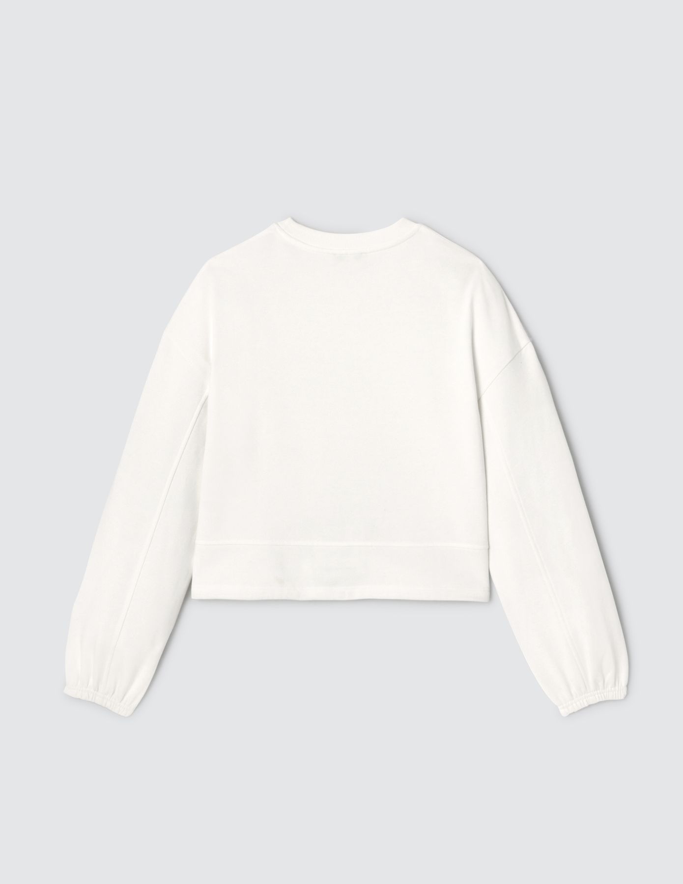 Sweat cropped découpes sport