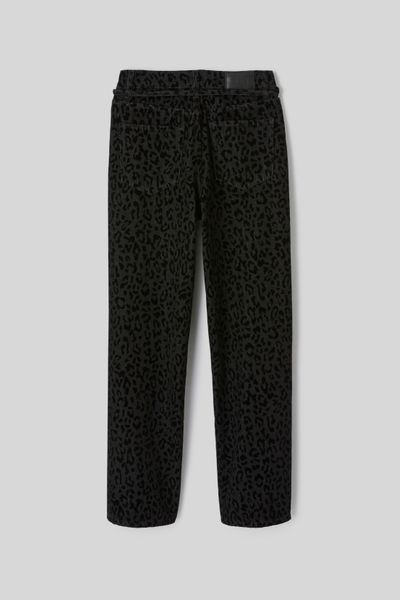 Pantalon imprim&eacute; coupe droite