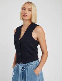 Gilet de costume rayé