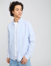 Chemise rayée droite