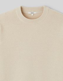 Pull matière fantaisie