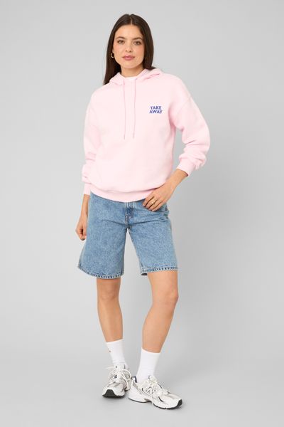 Sweat &agrave; capuche imprim&eacute; devant / dos