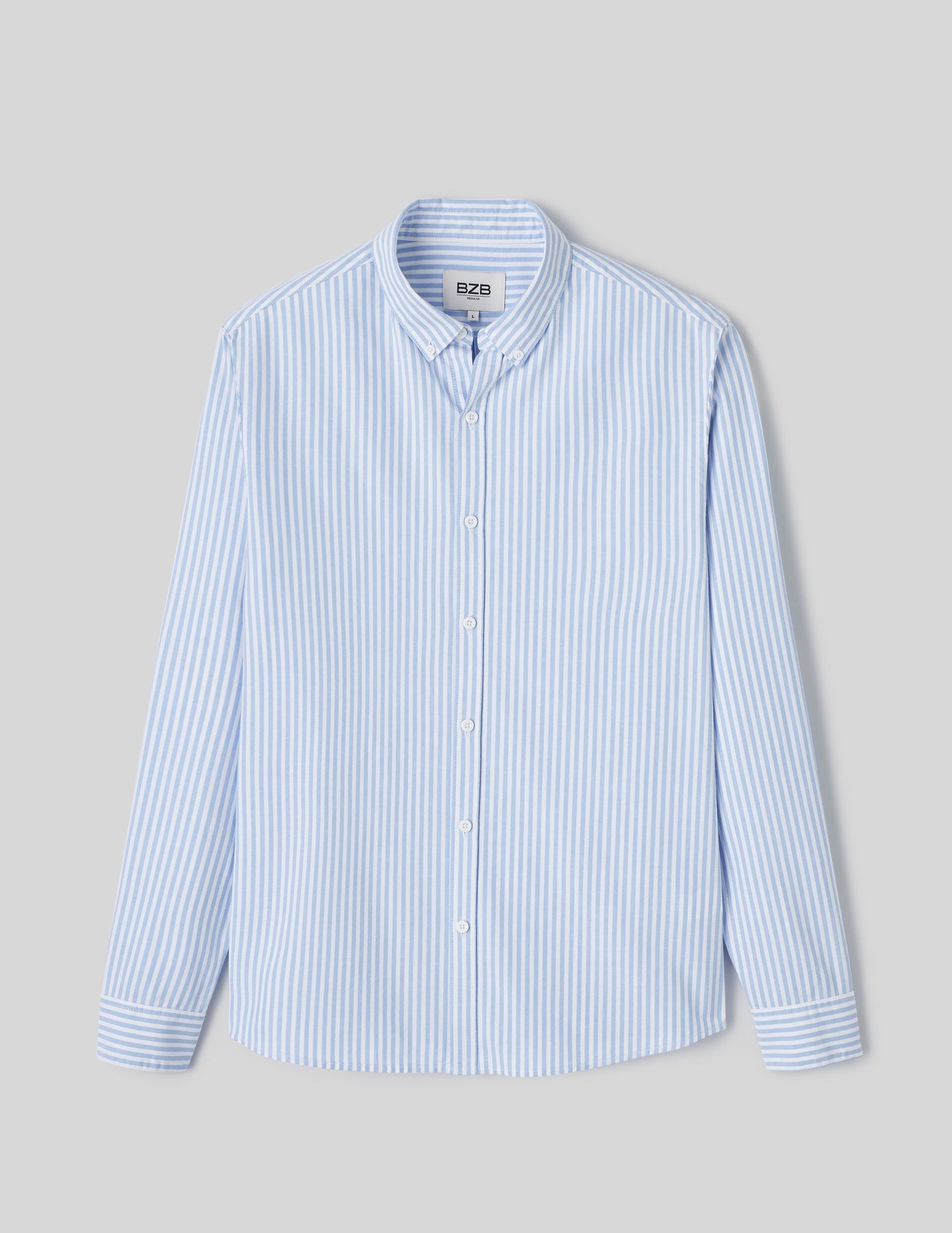 Chemise rayée droite