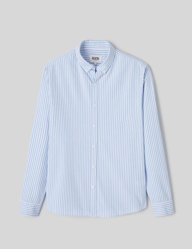 Chemise rayée droite