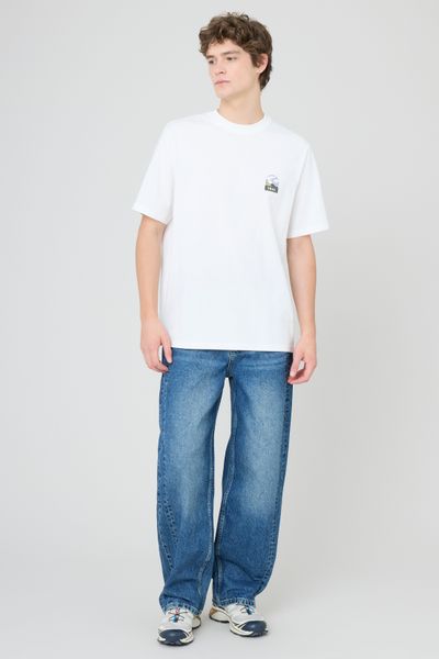 Jean barrel stone &agrave; d&eacute;coupes