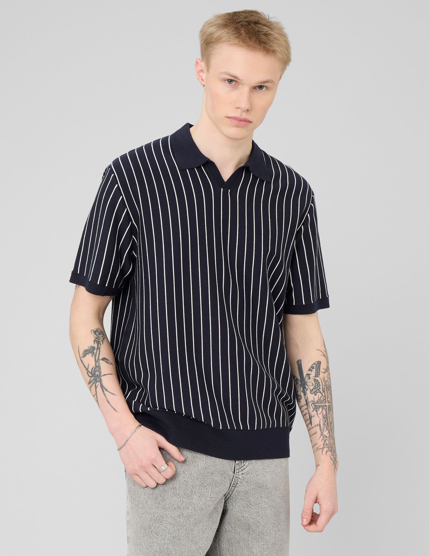 Polo &agrave; rayures
