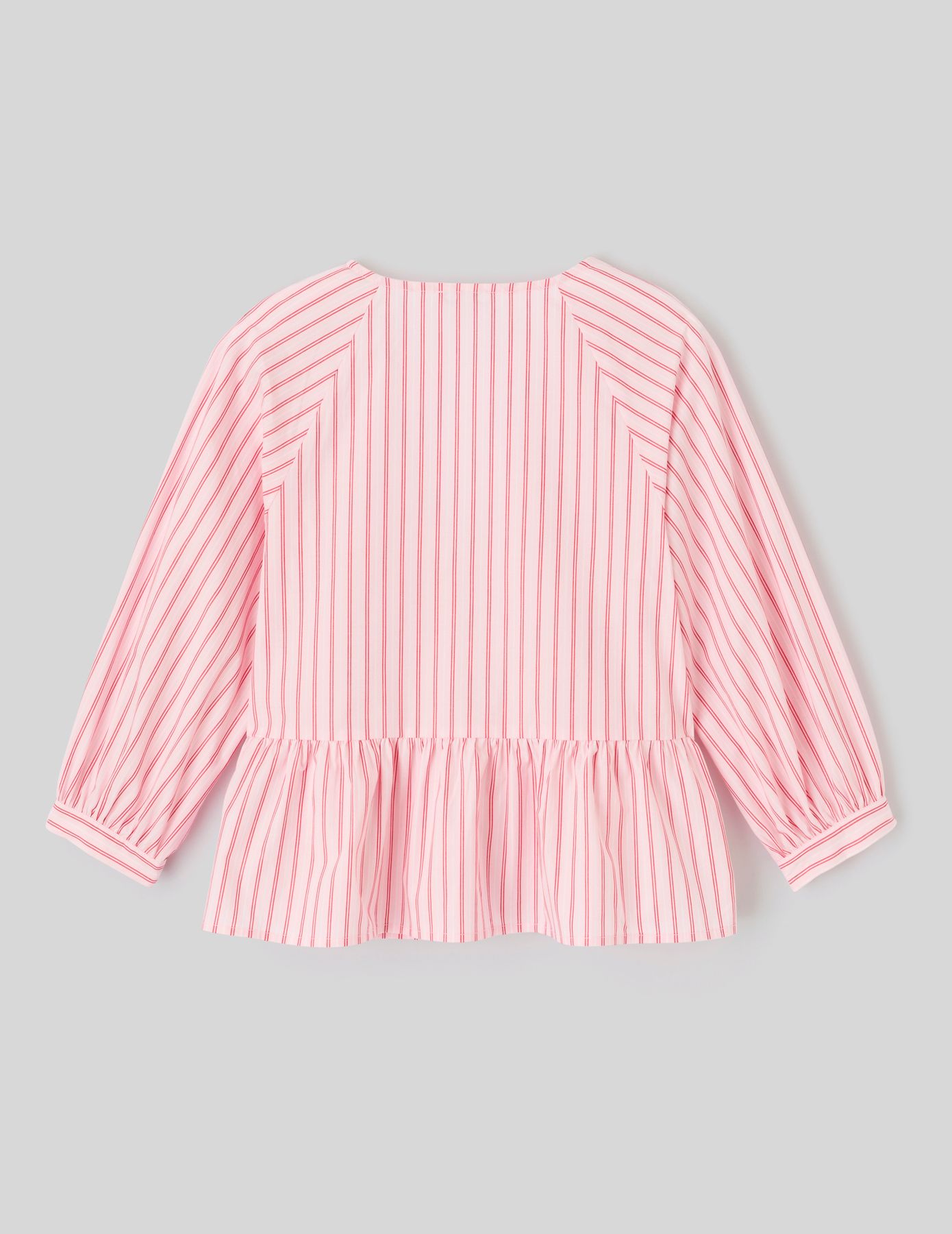 Blouse ray&eacute;e &agrave; nouer