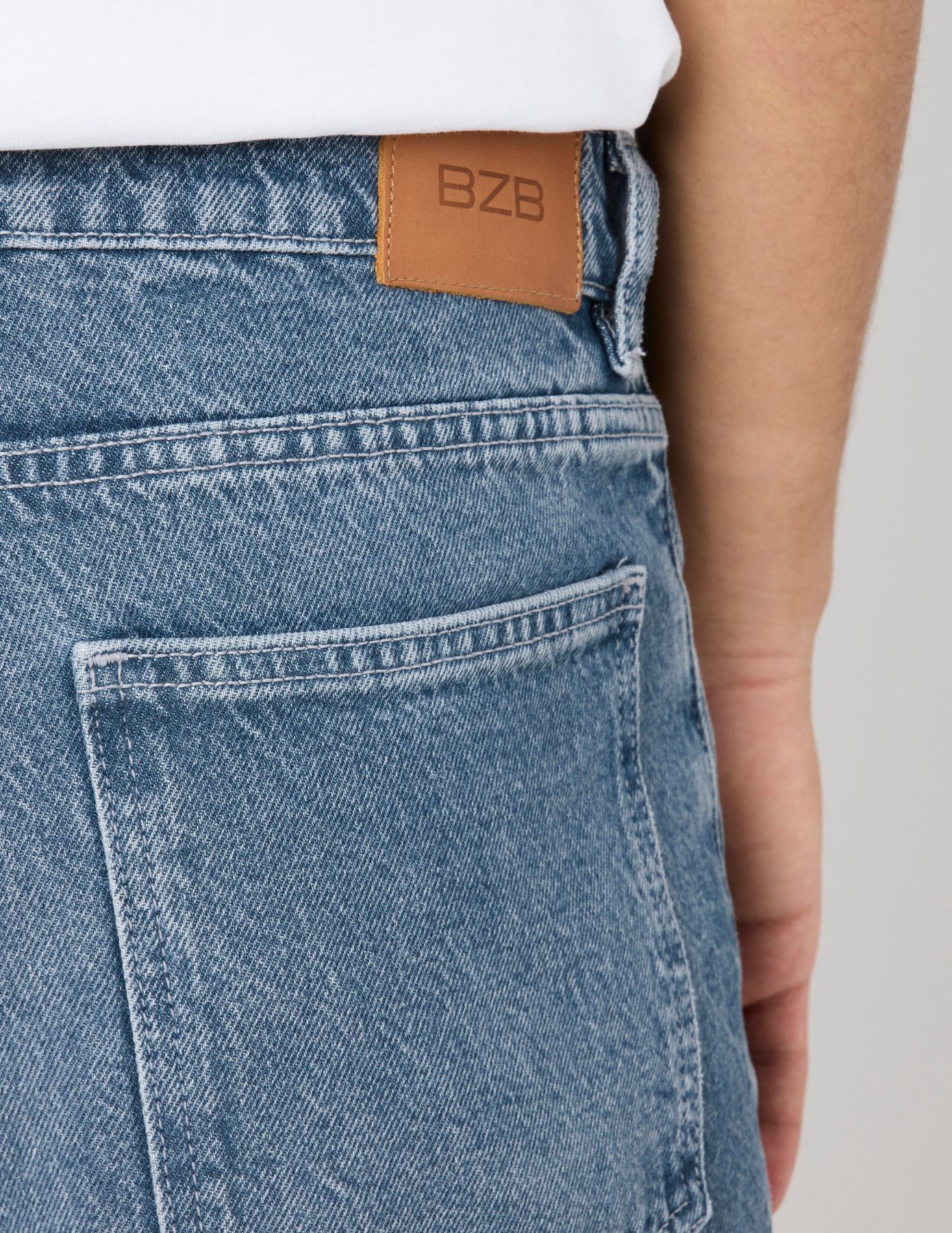 Pantalon jean loose bluegrey
