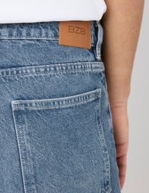 Pantalon jean loose bluegrey