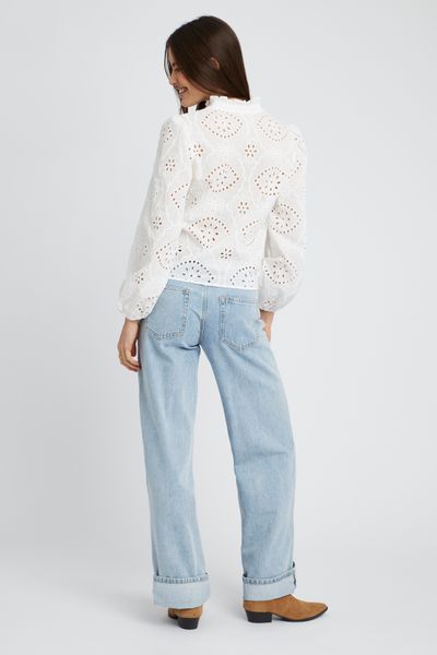 Blouse en broderie anglaise