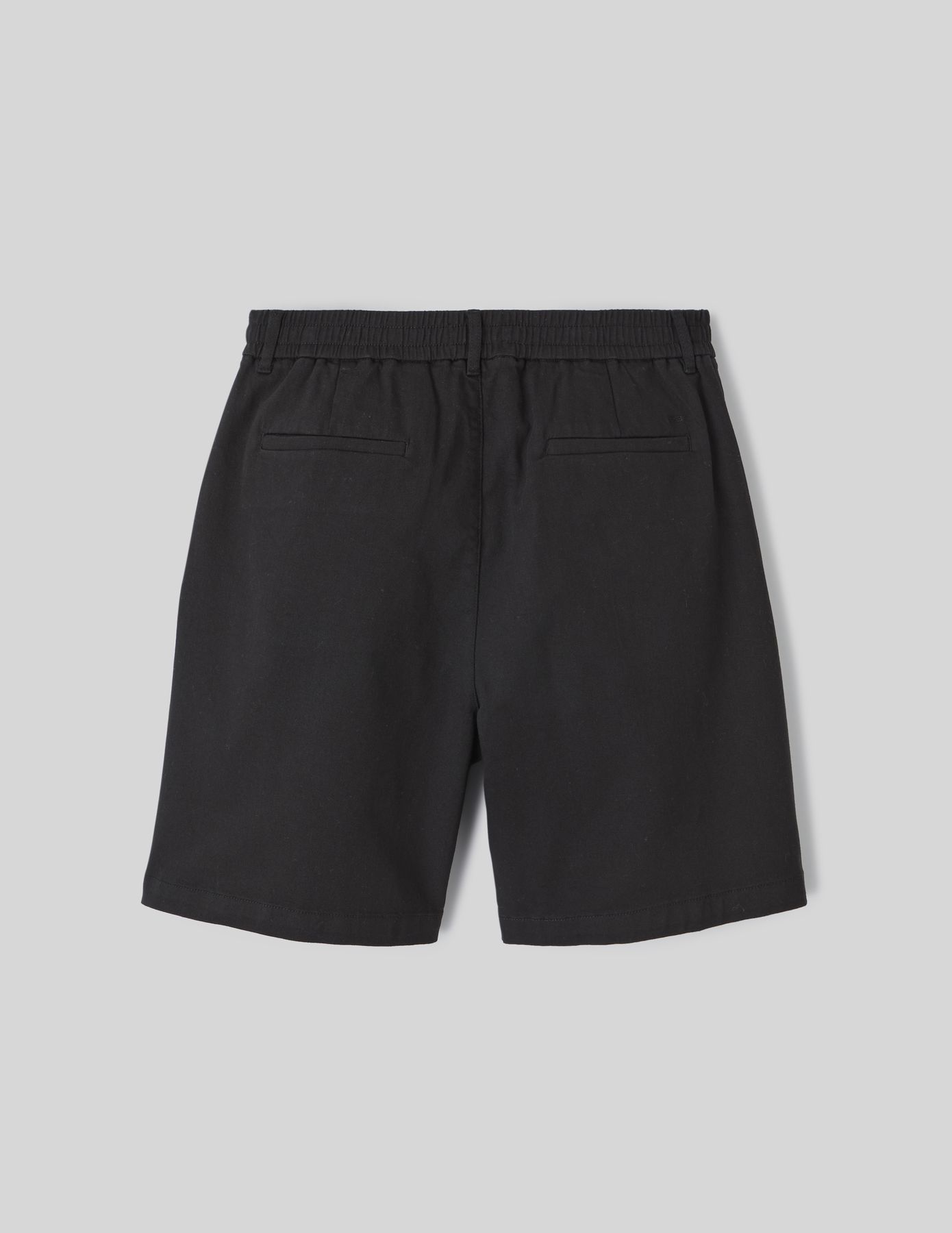 Bermuda à pinces taille élastiquée