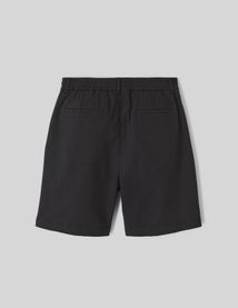Bermuda à pinces taille élastiquée