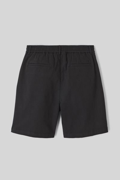 Bermuda à pinces taille élastiquée
