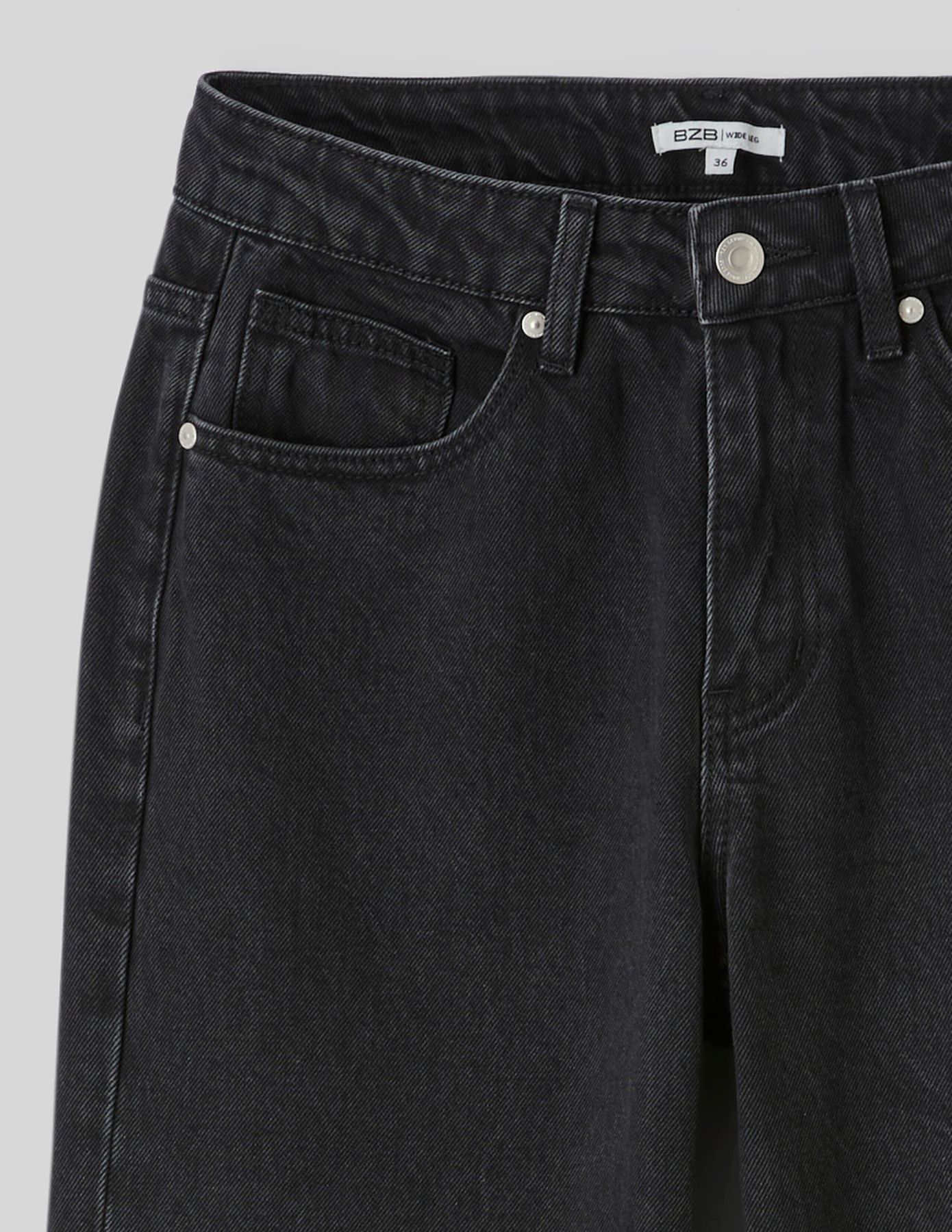 Jean wide leg taille basse
