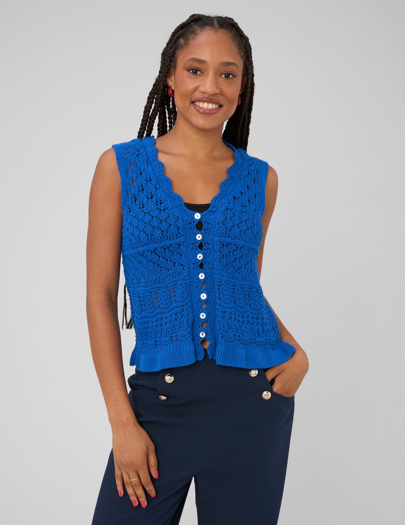 Gilet sans manches crochet