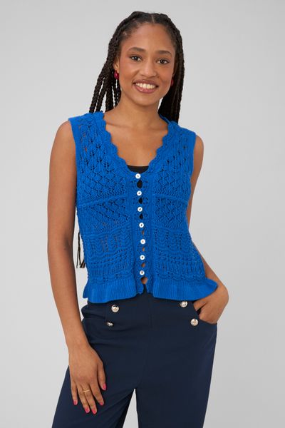 Gilet sans manches crochet