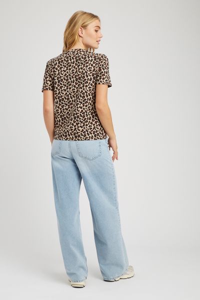 T-shirt imprim&eacute; l&eacute;opard