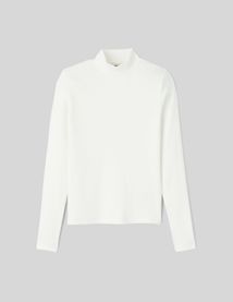 T-shirt col montant uni