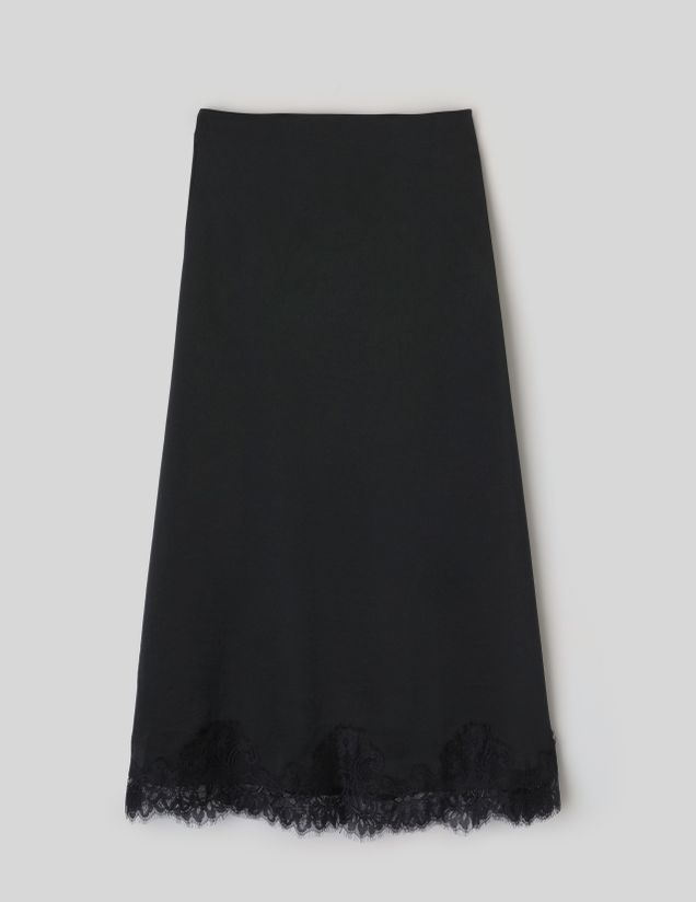 Jupe longue satin