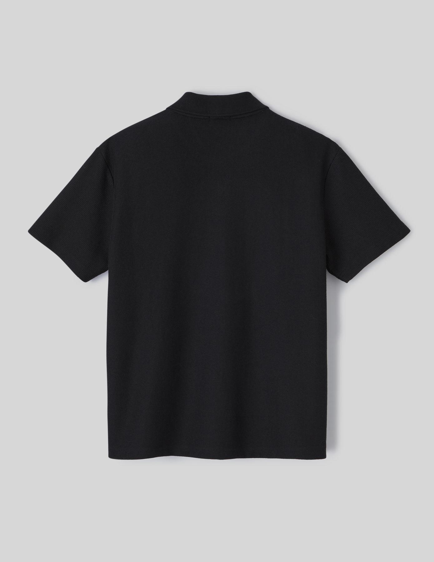 Polo maille gauffrée