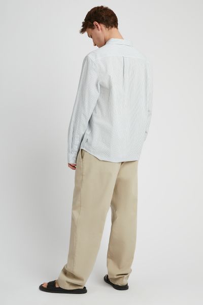 Chemise seersucker rayée