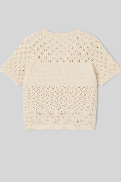 Gilet court en crochet
