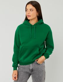 Sweat col capuche uni