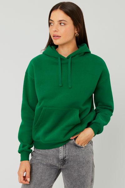 Sweat col capuche uni