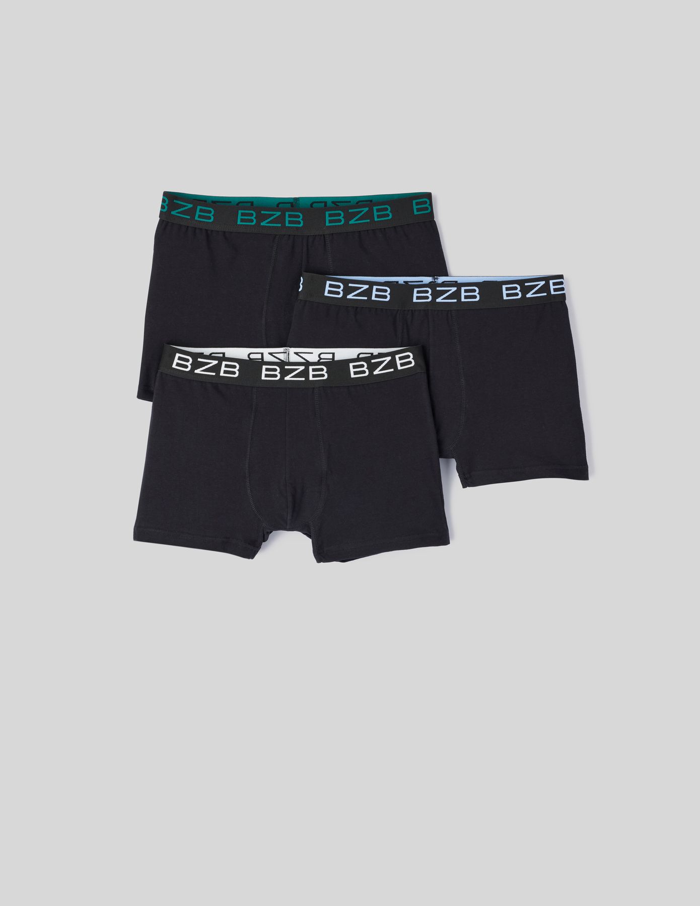 Lot de 3 boxers unis