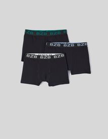 Lot de 3 boxers unis