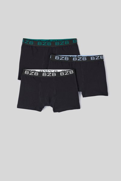Lot de 3 boxers unis