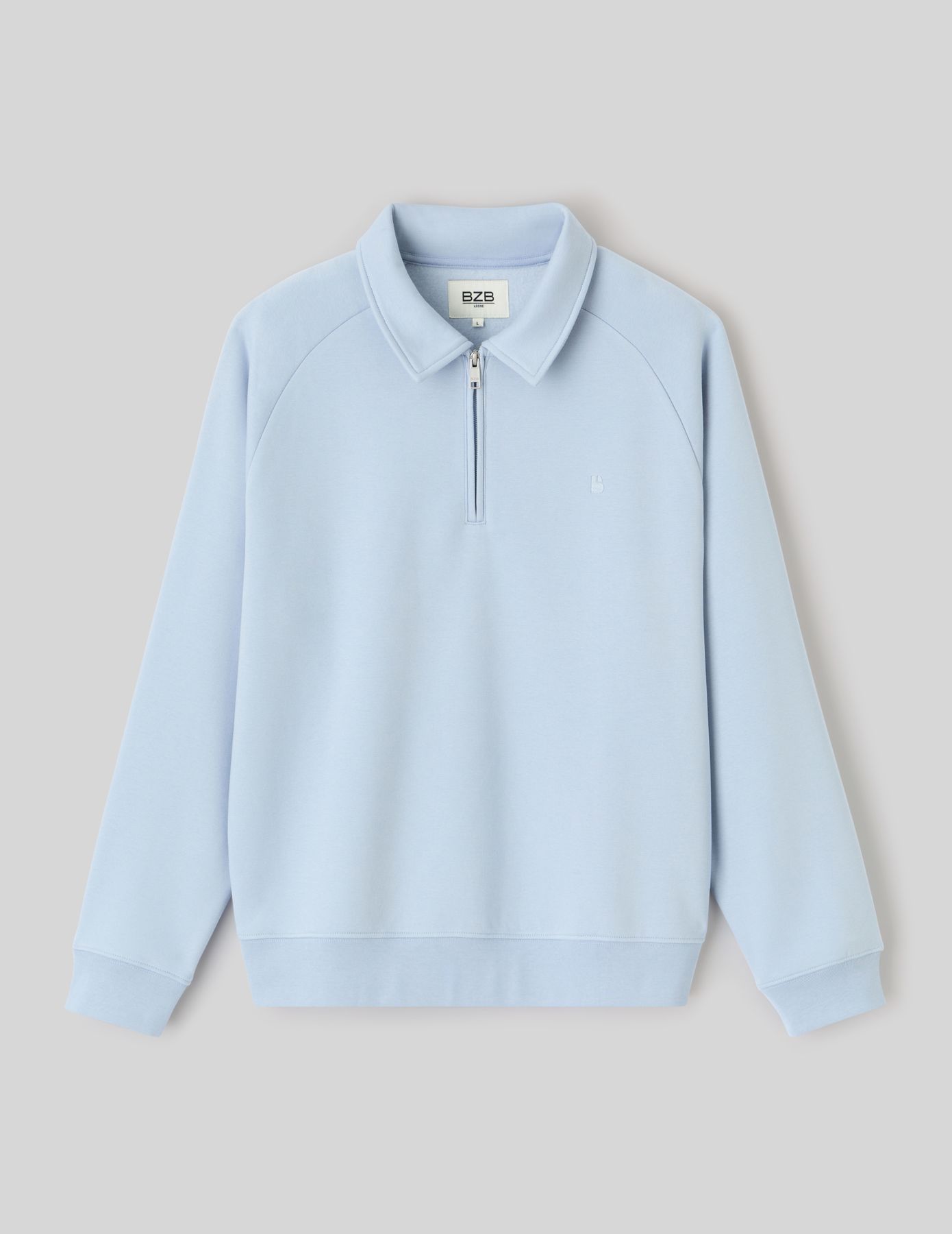 Sweat col polo zipp&eacute;
