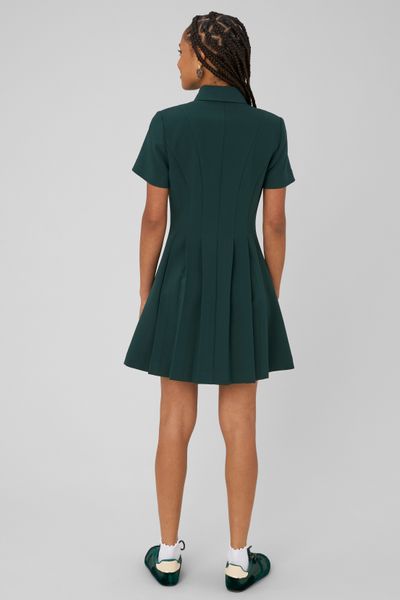 Robe col chemise boutonn&eacute;e
