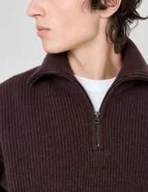 Pull col camionneur en laine