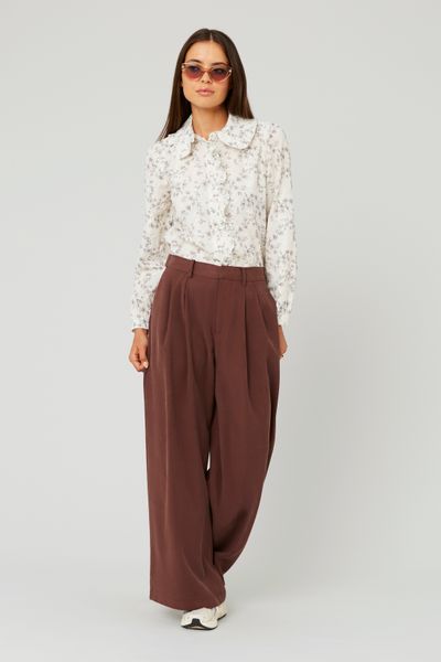 Chemise en broderie anglaise imprimée
