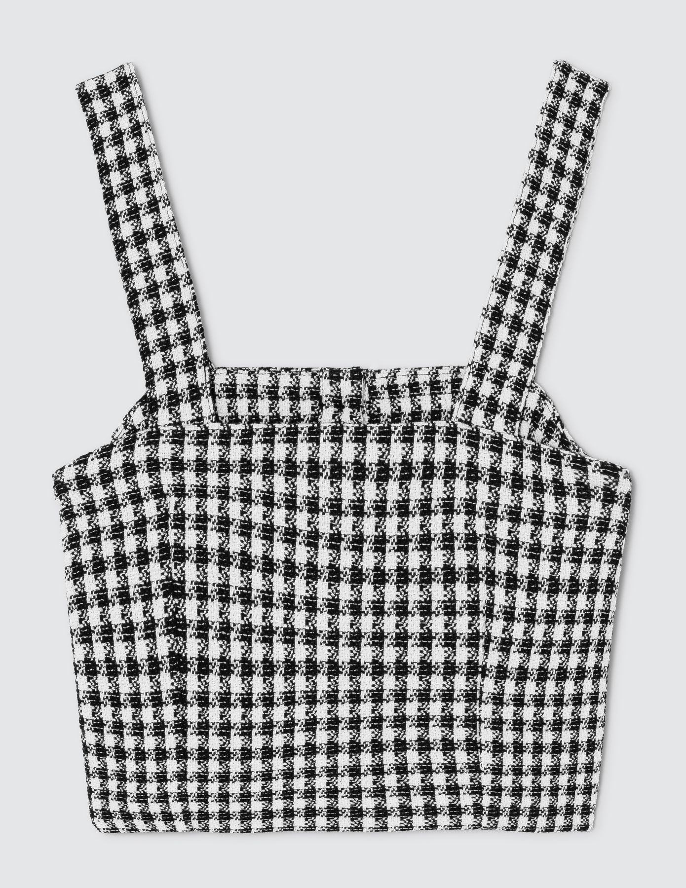 Top bustier en tweed