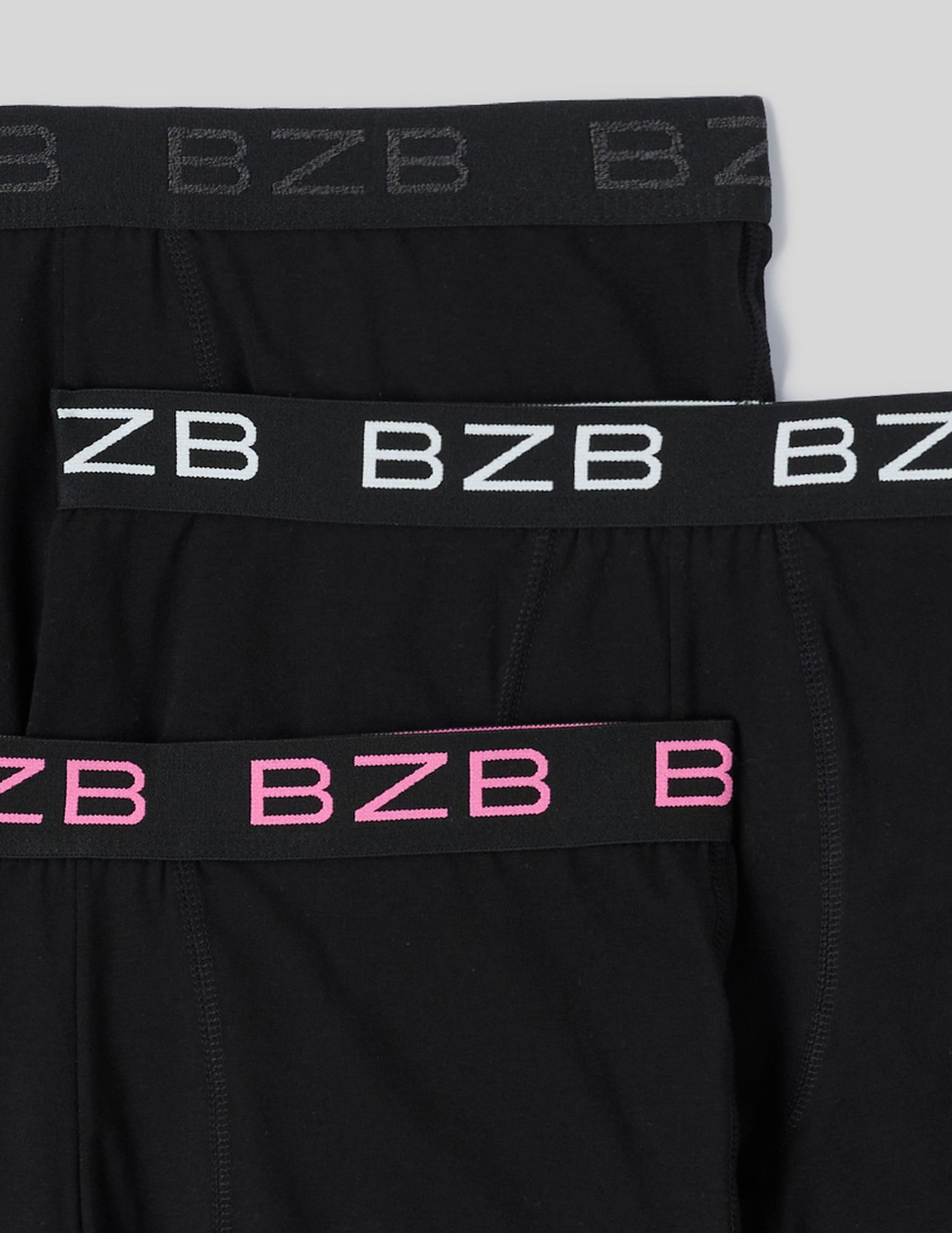 Lot de 3 boxers unis